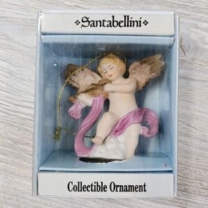 Santabellini Angel Collectible Ornament - Pink Ribbon